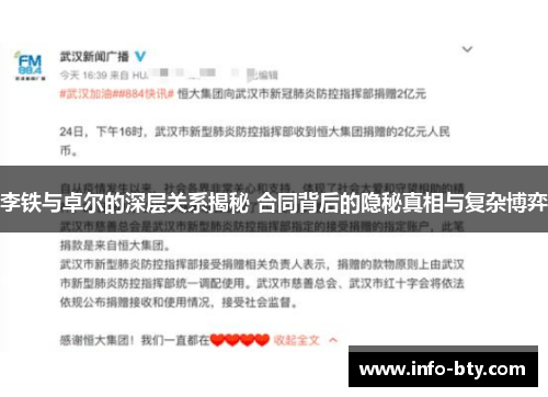 李铁与卓尔的深层关系揭秘 合同背后的隐秘真相与复杂博弈