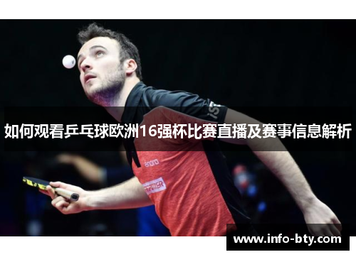 如何观看乒乓球欧洲16强杯比赛直播及赛事信息解析 如何观看乒乓球欧洲16强杯比赛直播及赛事信息解析